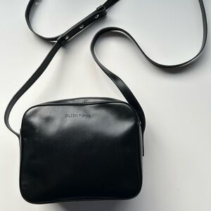 Eileen Fisher black leather bag